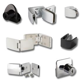 Passion glass door locks, hinges, handles & connectors